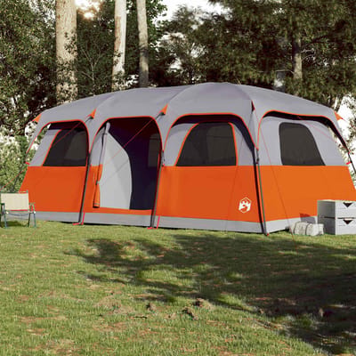 Vidaxl Tente Familiale, 9 Personnes, Grise, Imperméable