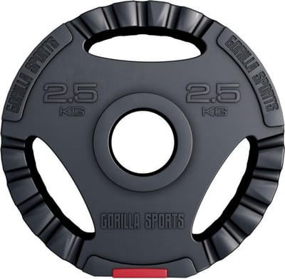 Gorilla Sports Gewichtsschijf - Olympisch - Halterschijf - 2,5 kg - Kunststof Gripper - 50 mm