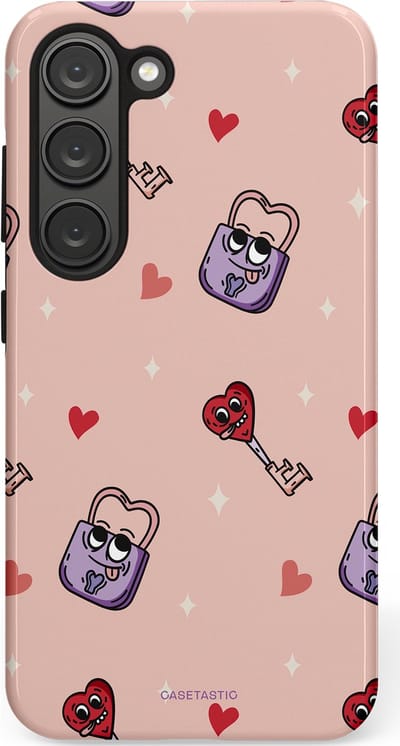 Casetastic Hoesje Geschikt voor Samsung S23 - Stijlvolle Beschermende Duo-layer Case - Jij bent mijn match