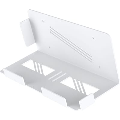 Consolehouder Wandmontage Zwevend Achter TV Wandbeugel voor Gaming Console Controller Koptelefoon wit