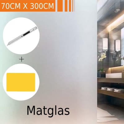 Simple Fix Raamfolie - 70x300cm - Anti Inkijk - Statisch - Plakfolie - Zelfklevend en Isolerend - Zonwerend - Mat - HR++