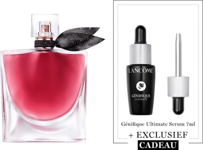 Lancôme La Vie est Belle Elixir Parfum voor Dames + Cadeau - La Vie est Belle Elixir Eau de Parfum 100ml & Génifique Ultimate Serum 7ml - Navulbare Bloemige & Fruitige Damesparfum & Anti-Aging Serum - Moisturizer voor alle Huidtypes - Total 107ml