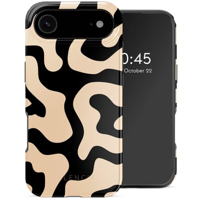 Selencia Hoesje - Geschikt voor Apple iPhone 17 Air - Backcover geschikt voor MagSafe - Art Wave Black