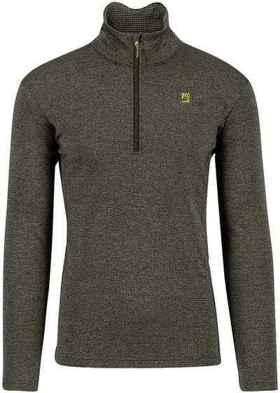 Karpos Pizzocco Fleece Met Halve Rits Groen M Man