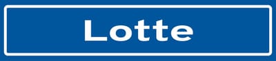 Fotofabriek Straatnaambord Lotte | Straatnaambord met naam | Cadeau Lotte