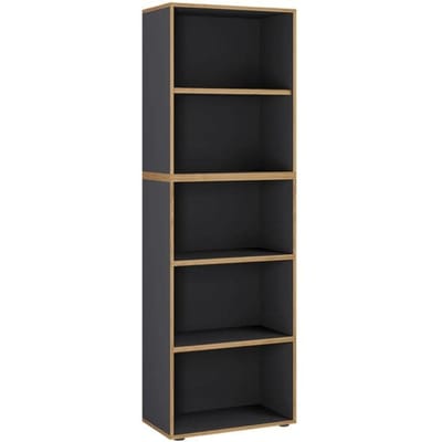 Houten Büro Standplank boekenkast Dossierplank Boekenkastplank Salia 5-voudig breedte 60 cm