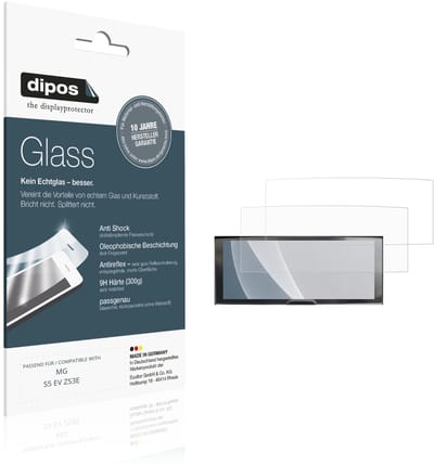 dipos – 2x Matte Pantserfolie geschikt voor MG S5 EV ZS3E | 9H Screenprotector