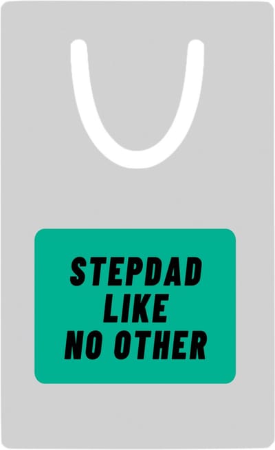 Hacebo® - stepdad like no other metalen boekenlegger - Vader - geweldige papa - niemand anders - verjaardag - cadeau - kado - bedankje - geschenk Bladwijzer boekenleggers - 7.6 cm x 5cm