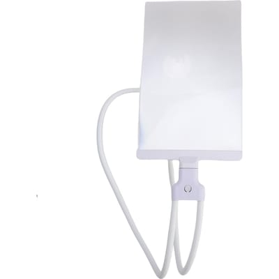 Loupe pour porter au cou Grossissement 4X Col de cygne flexible Loupe de page pour la lecture la couture l'inspection la réparation blanc