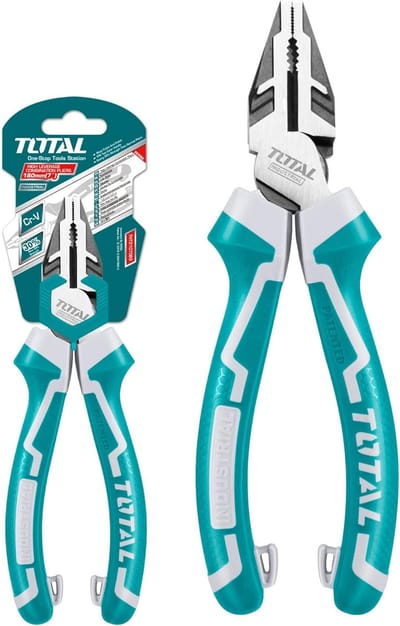 Versterkte Universele Tang 200 mm met Ergonomische Antislip Grip - Chroom-vanadiumstaal