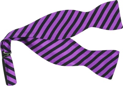 We Love Ties - Vlinderdassen - Vlinderdas Super Dad - paars / marineblauw