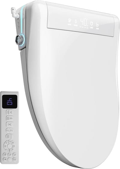 Intelligente Toiletbril - Bidetfunctie Verwarming - Persoonlijke Hygiëne - Automatisch Deksel - V-vorm - Wit