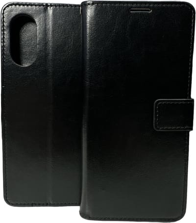 Portemonnee Book case Hoesje Geschikt voor: Oppo A78 5G - Zwart