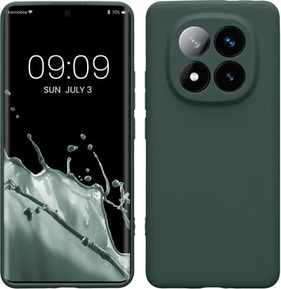 kwmobile telefoonhoesje geschikt voor Xiaomi Redmi Note 14 Pro+ 5G / Redmi Note 14 Pro Plus 5G - Hoesje voor smartphone - Precisie camera uitsnede - In mosgroen