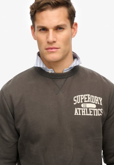 Superdry - Athletic Essentials sweatshirt met ronde hals - Heren - Truien