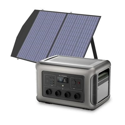 ALLPOWERS Zonnegeneratorset 3500W (R3500 + SP027 100W zonnepaneel) - R3500 + SP027 Zonnepaneel 100W