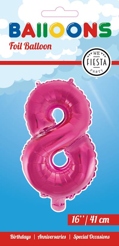 Folieballon 16" nmr. 8 - Roze