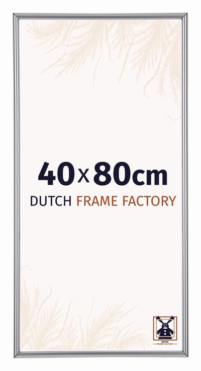 Fotolijst 40x80 cm - Kunststof - Zilver Hoogglans - Angers