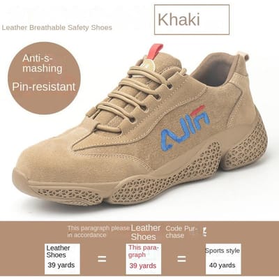 Werkschoenen, Stalen neus, Onbreekbaar, Puncturebestendig, Ademend, Slijtvaste Beschermende Veiligheidsschoenen, Beschermschoenen 39