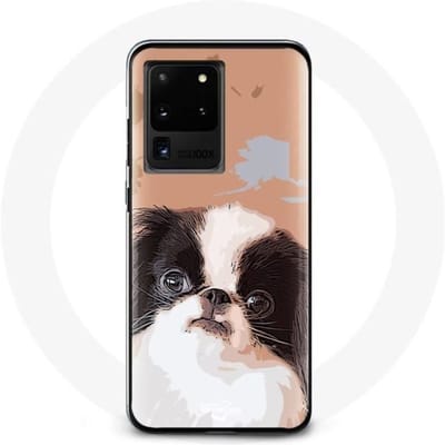 Case voor Samsung Galaxy S20 Ultra Japanse spaniël Zwart-wit hondenras