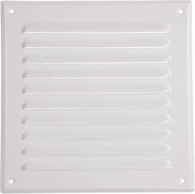 Vierkante Metalen Ventilatierooster 195 x 195 mm - Hoogwaardige Afdichting voor Interieur en Exterieur