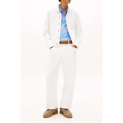 Tommy Hilfiger Ryan Regular Trucker Jacket Denim White Maat: S | Spijkerjassen Outlet | Heren | Wit