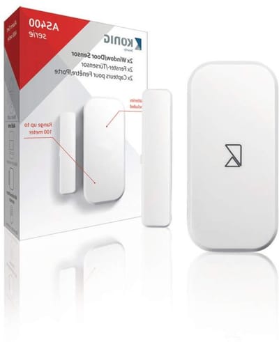 Deur Raam Melder - Contact Sensor - Huis Beveiligen - Draadloze Uitbreiding - 2 Stuks - Wit