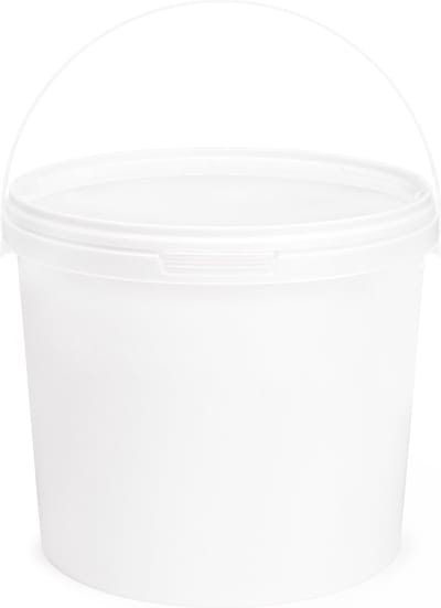 1x Garronda Emmer Met Deksel - 5 L - Verpakkingsemmer - Emmertje - Rond - Wit GD-PL-BIS-Whit