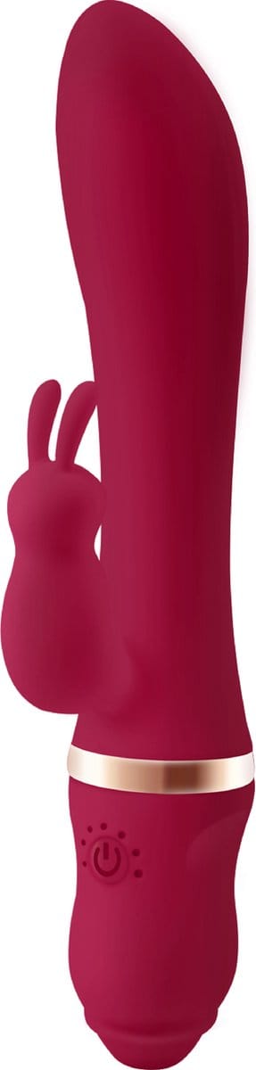 Cupitoys® Tarzan vibrator met rabbit - 22,5cm - Rood - 7 standen - Vibrators voor vrouwen en mannen - Sex toys voor vrouwen en mannen