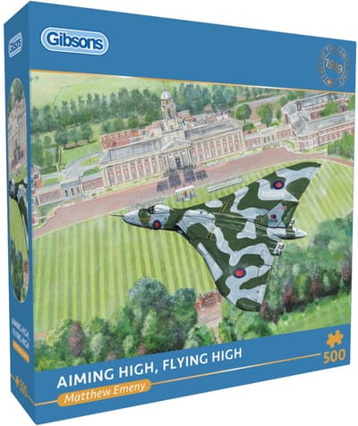 Gibsons legpuzzel Aiming High Flying High 500 stukjes vliegtuig puzzel.