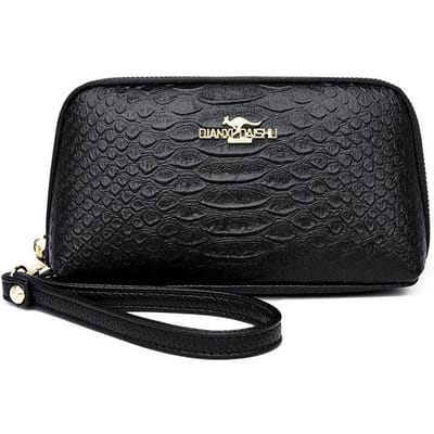 Nouveau Sac à Main Maman pour Téléphone Motif Crocodile Pochette Sac de Poignet Sac de Dîner Portefeuille à Coupons