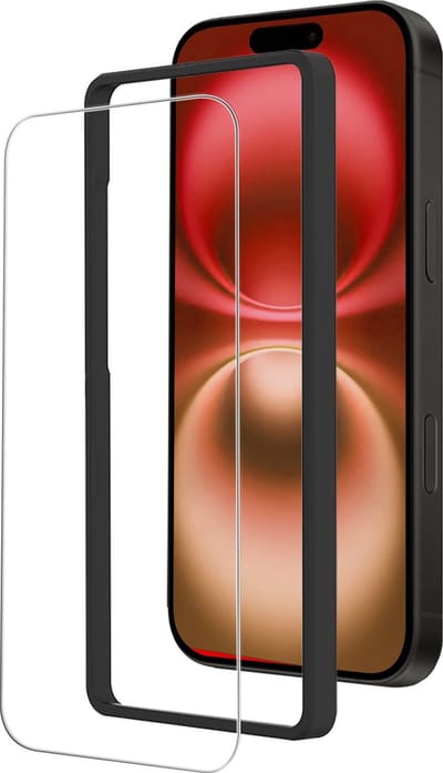 Screenprotector - Geschikt voor Apple iPhone 16 - Met Installatie Frame - Beschermglas - Gehard Glas - Tempered Glass - Screen Protector - Inclusief Montage Kit