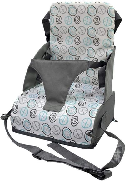 Dailygoods- Babyverhoger met 3-punts veiligheidsgordel - Zitverhoger voor kinderen 6 maanden tot 3 jaar - Reisverhoger - Eetkamerstoelverhoger - Waterdicht en opvouwbaar - Comfortabel schuimkussen