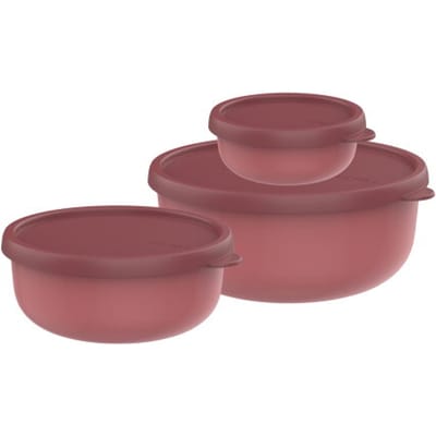 Mepal Sale - Outlet -  Set bewaardoos Lumina 3-delig (250 + 750 + 1500 ml) - Vivid mauve