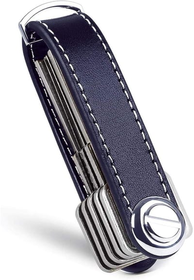 EXCITAT Keychain - Sleutelhouder - Key Organizer - Sleutel Organizer - Multitool Sleutelhanger - Sleuteletui 2 tot 7 Sleutels - Leer - blauw