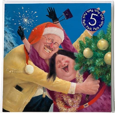 Art Revisited Kerstkaart Marius van Dokkum - Kerstpret 5 pak