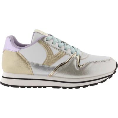 Dames sportschoenen in metaal en pastel Victoria Cometa