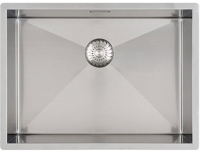Caressi Spoelbak B55xL40xD18.5cm opbouw onderbouw vlakinbouw RVS CAPP55R6R0