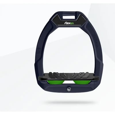 Veiligheidspaljes voor paardrijden Gehellen Ultra Grip Aluminium/Zwart/Groen Flex-On Safe-On