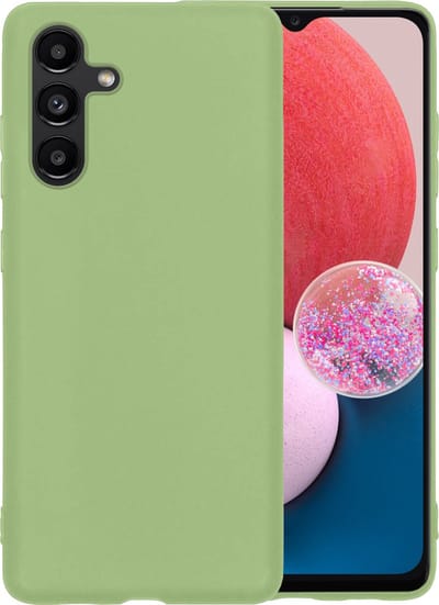 Hoesje - Geschikt voor Samsung Galaxy A13 5G - Sterk & Shockproof - Siliconen Case - Hoes Cover - Telefoonhoes - Groen