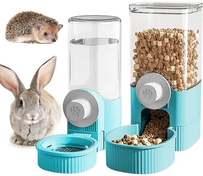 longziming -Automatische Voer- en Drinkdispenser voor Katten en Kleine Huisdieren – Hangend of Staand, Voedsel- en Waterautomaat voor Katten, Konijnen en Kleine Honden