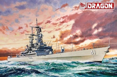 Dragon Modelbouwpakket Militaire voertuigen - 7124 USS Arkansas CGN-41 - Virginiaklasse - Geleide-wapen Kruiser Plastic - 1:700 - Modelbouw