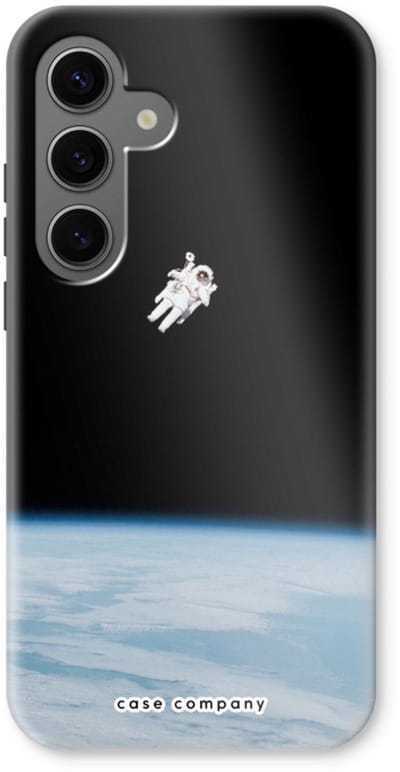Case Company® - Hoesje geschikt voor Samsung Galaxy S24 hoesje - Alone in Space - Tough Case - Maximale Bescherming alle Kanten en Schermrand
