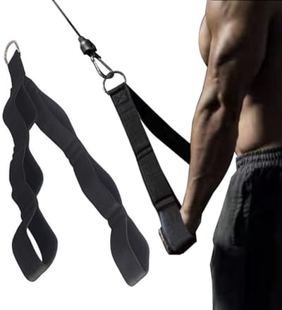Tricepstouw 3 lengtes voor fitness - ideale kabelgreep voor pull-ups en biceps/triceps oefeningen