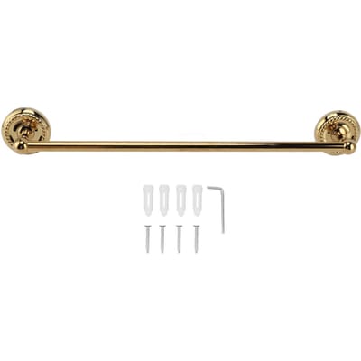 Koperen Handdoekhouder Europese Stijl Badkamer Enkele Stang Handdoekrek Badkamer Ophangrek Titanium beige