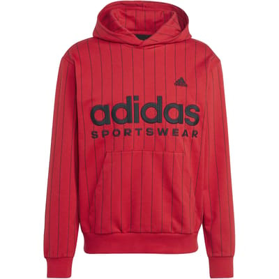 Sweatshirt fleece met capuchon en fijne strepen adidas