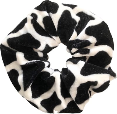 Kraagjeskopen.nl Scrunchie Velvet koeienprint Haarelastiek Haaraccessoire - 1 stuk