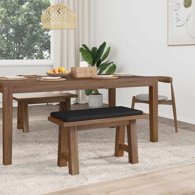 vidaXL - Bankkussen - Kunstleer - Zwart - Diepte - 35 - cm