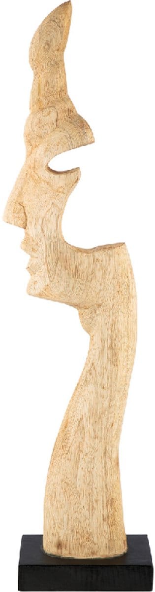 Sculptuur - Silhouette - Gezicht - Beeld - Mango hout - 67 cm hoog - Decoratief beeld