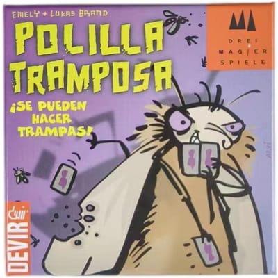 Duitse POLILLA TRAMPOSA Bedrieglijke Mot Kakkerlak Thema Kaarten Volwassenen Kinderfeest Plezier Bedrieglijke Interactieve Spellen Plezier Perfect Speelgoed gray